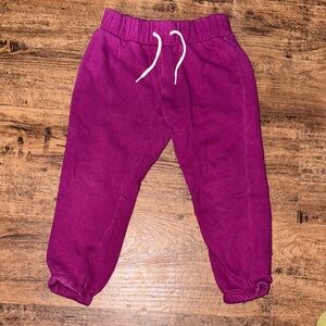 Kids Raspberry/Purple Jogger Pants size 4/5 XS